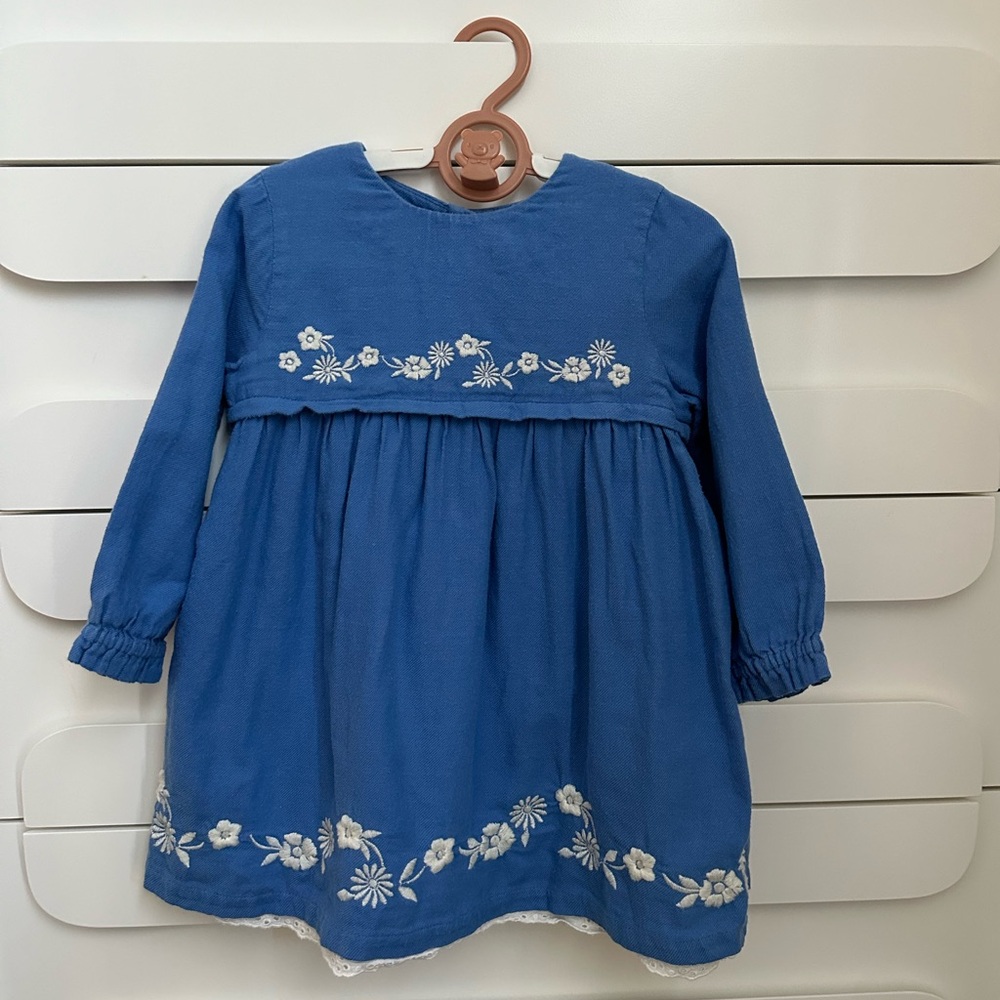 Baby Boden Embroidered Woven Dress 12-18M